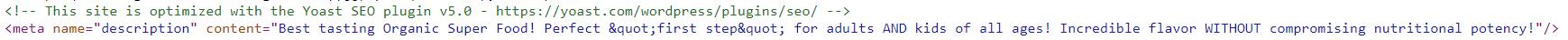 meta description